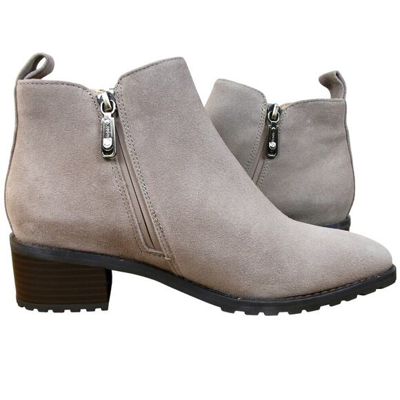 Blondo Samara‎ Leather Suede Ankle Boots Tan Size 8.5 Waterproof New Without Box - Picture 6 of 10